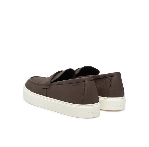 Мужские кроссовки Calvin Klein Moccasin lth unlined hm0hm01813 коричневые
