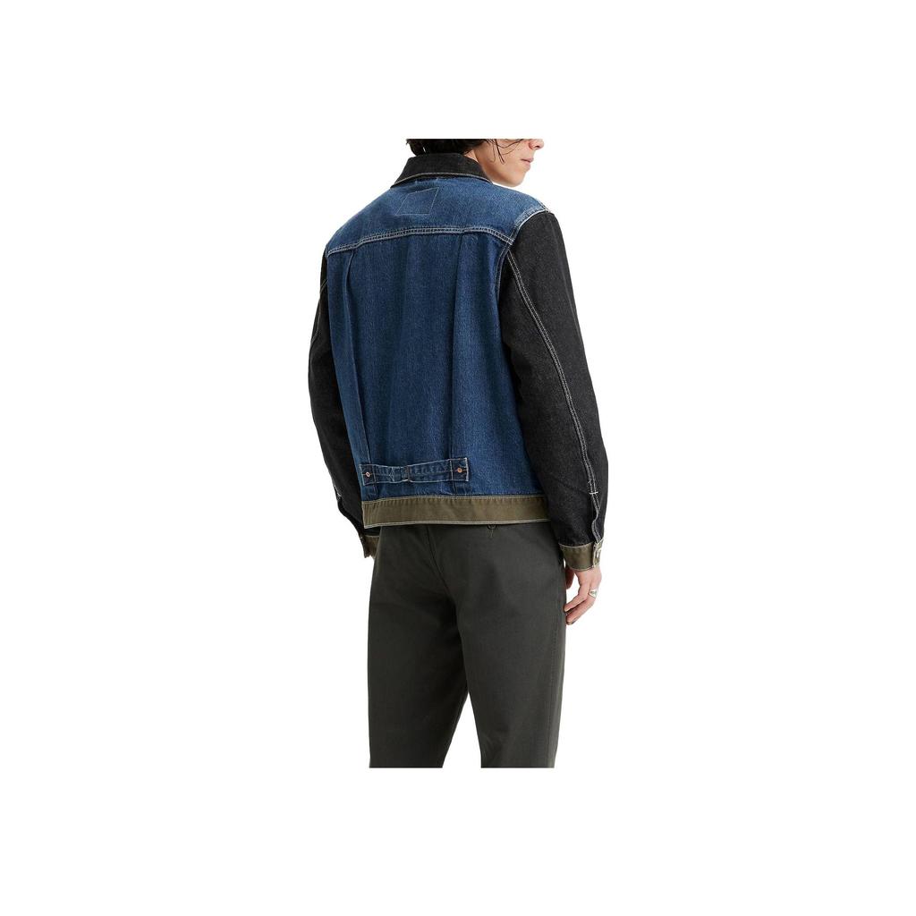 Levis Color Block Langarm Jeansjacke Herren Jacken Mehrfarbig A3174-0012