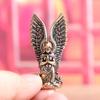 1Pcs Home Decor Ornament Brass Goddess Guardian Angel Small Statue Characters Miniatures Figurines Desk Decoration Crafts