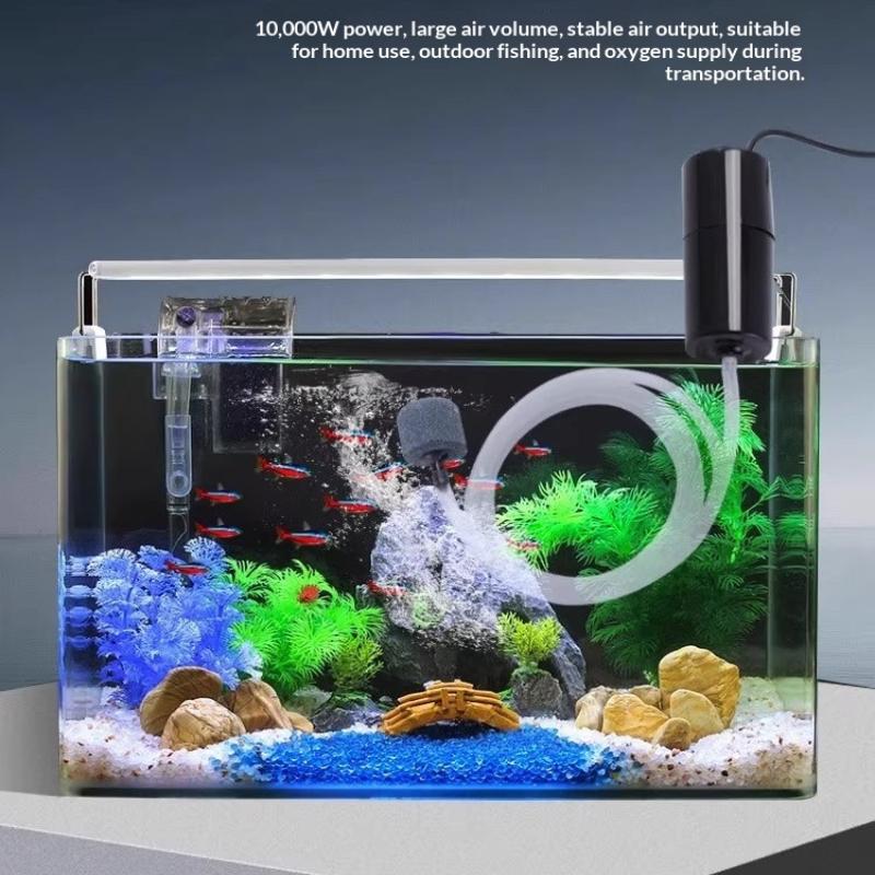 Тихий кисневий насос Маленький кисневий насос Портативний Міні USB-зарядка Акваріумний кисневий насос Рибництво Акваріумні товари