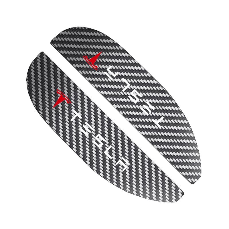 

2Pcs/set Car Rearview Mirror Rain Eyebrow Carbon Fiber Pattern Sun Visor Shade Shield for Tesla model 3 Y X S Auto Accessories