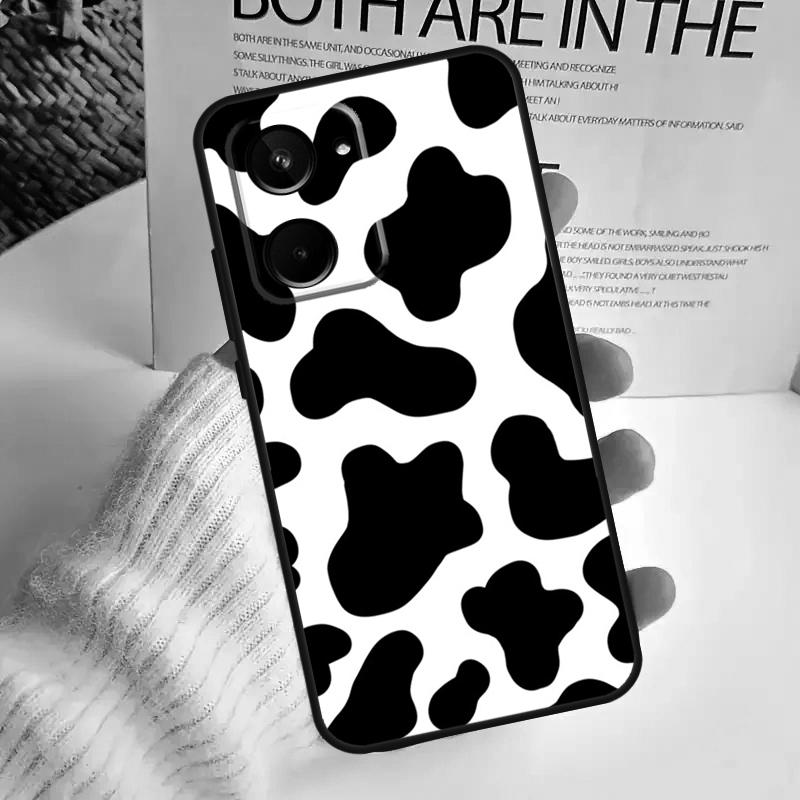 Cow Print For Realme C75 C55 C71 C53 C67 C61 C33 C63 C51 C65 15 GT7 Pro 10 11 12 13 14 Pro Plus Case