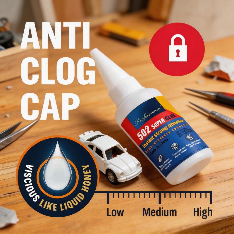 1/3/5Pcs Glue 502 High Strength Quick-Drying Cyanoacrylate Adhesive High Strength Liquid Glue Tool With Precision Distributor