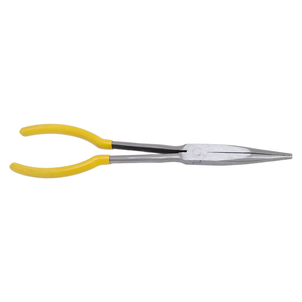11in Long Reach Needle Nose Plier Precise Ergonomic Grip Multifunctional for Small Space Auto