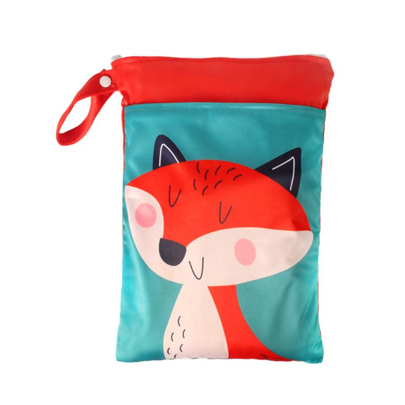 Cartoon Cute Waterproof Wet/Dry Separation Storage Bag (25x35cm) for Travel and Clothing