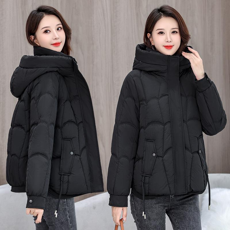 Down cotton-padded clothes for women's winter new loose small cotton-padded jackets thickened fashion short cotton-padded jackets