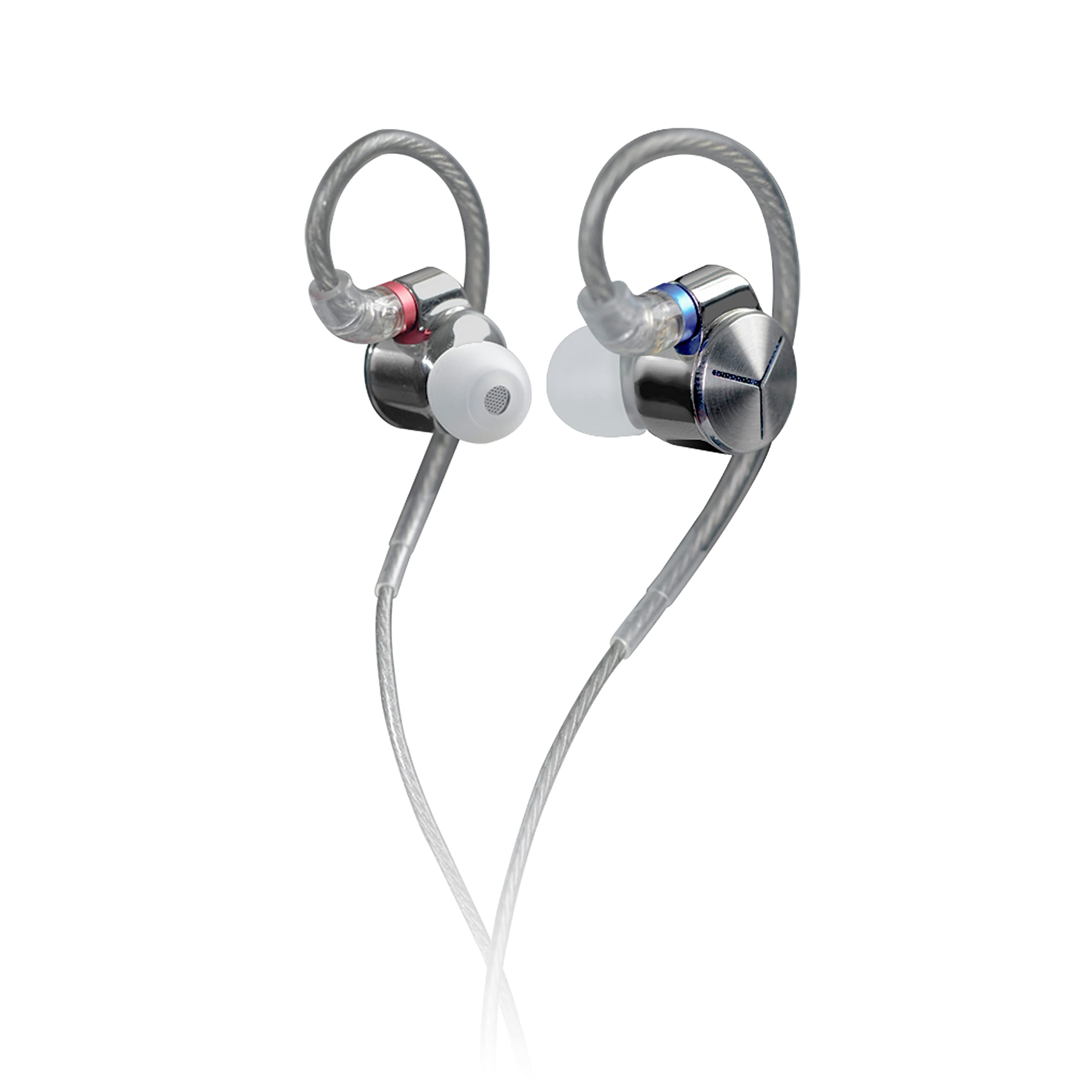 

FiiO JD7 Silver [Domestic authorized store product] Semi-open type wired earphones Dynamic driver PU diaphragm MMCX