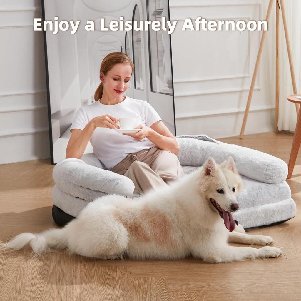 Washable Foldable Pet Sofa & Mat - Large Dog & Cat Bed House
