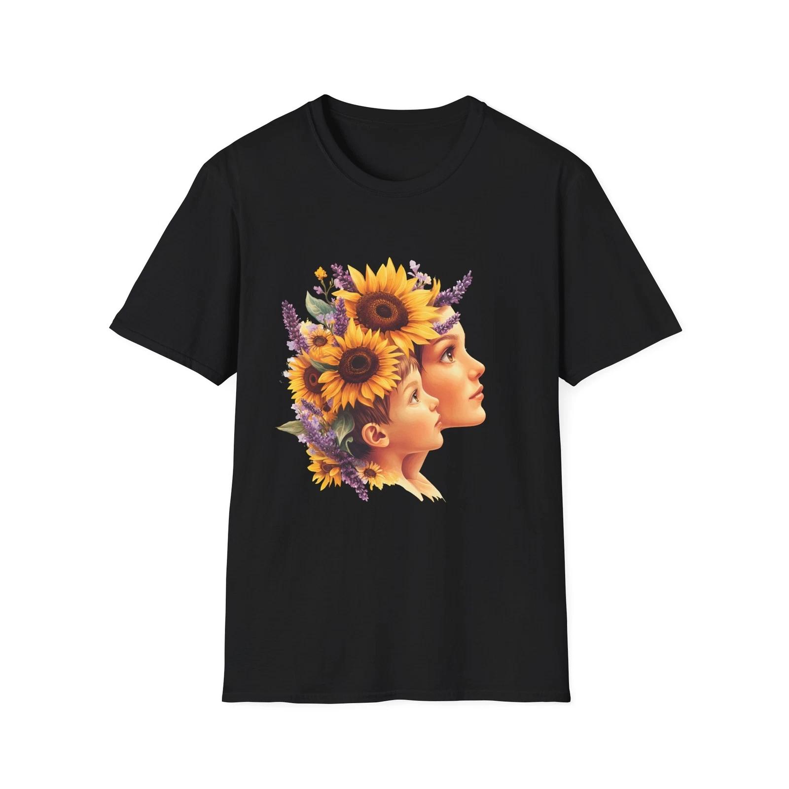 Bohemian Floral T-Shirt, Sunflower Graphic Tee, Vintage Inspired Top, Nature 2XL