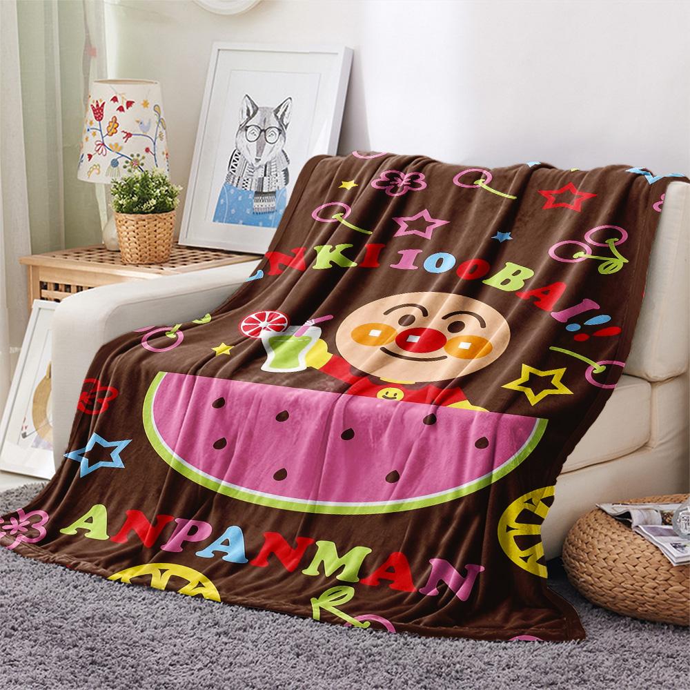 

Anpanman Anime Flannel Blanket, Soft Warm Throw for Home Decor, Ideal Gift for Fans, Cozy Bedding for Sofa Bed Living Room 75x90cm