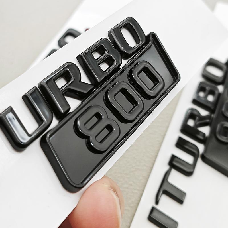 Car Styling Biturbo 800 900 Car Sticker Gloss Black Side Fender Emblem Decals For Mercedes Benz Brabus AMG Modified Accessories QV1