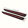 2pcs Car Front And Rear Bumper Sticker Anti-Scratch Protection Car Decoration Strip Anti-Collision Protection Strip