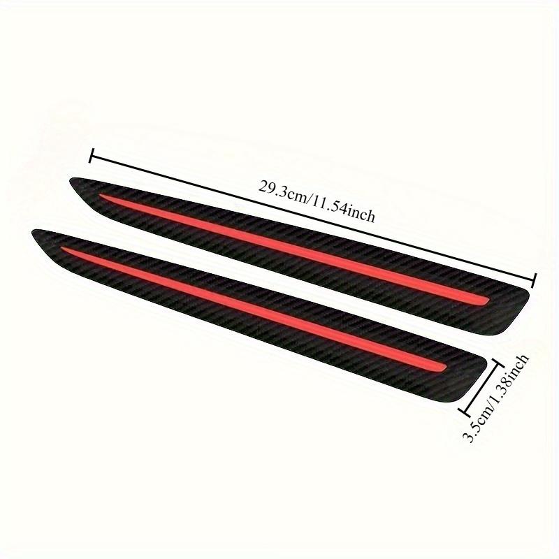 2pcs Car Front And Rear Bumper Sticker Anti-Scratch Protection Car Decoration Strip Anti-Collision Protection Strip