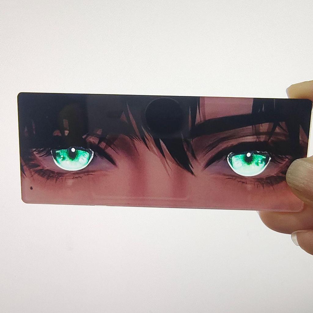 Ny Xiaohongshu Jujutsu Kaisen Anime Perifer: Transparent kort med høy verdi med reflekterende Gojo Satoru-øyne