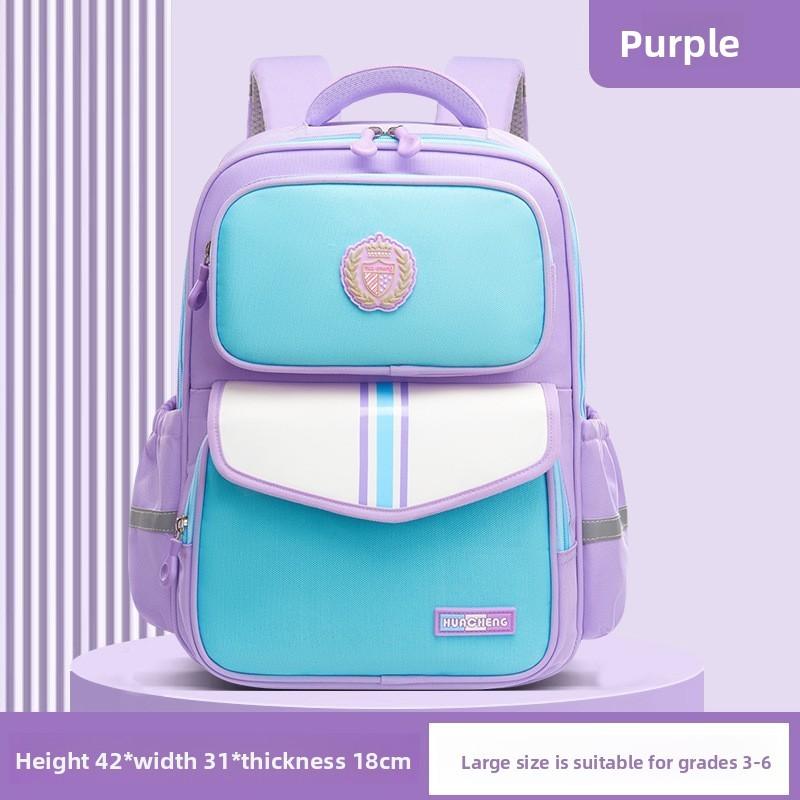 Oxford Fabric Kids School Backpack With Breathable Waterproof Durable Design For Children Ages 6 To 12