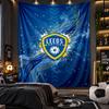 Arazzo da Appendere a Parete Stampa Calcio Leeds United Tessuto per Soggiorno Camera da Letto Decorazione Casa