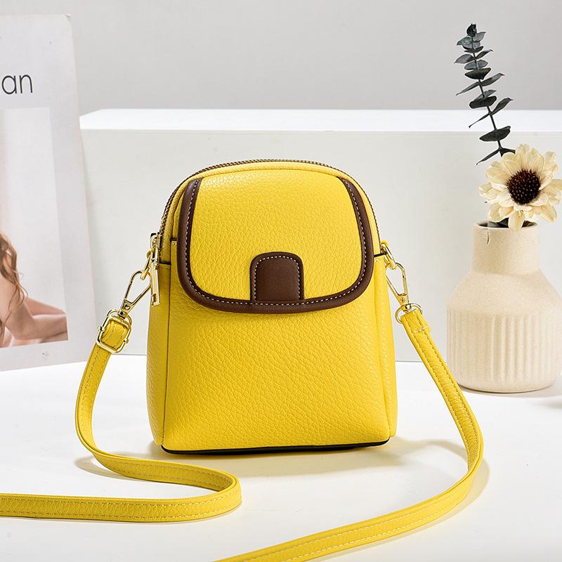 New Bag Small Square Bag Splicing Atmosphere Contrast Color Simple Macaron Color Trend Everything Shoulder Bag Handbag