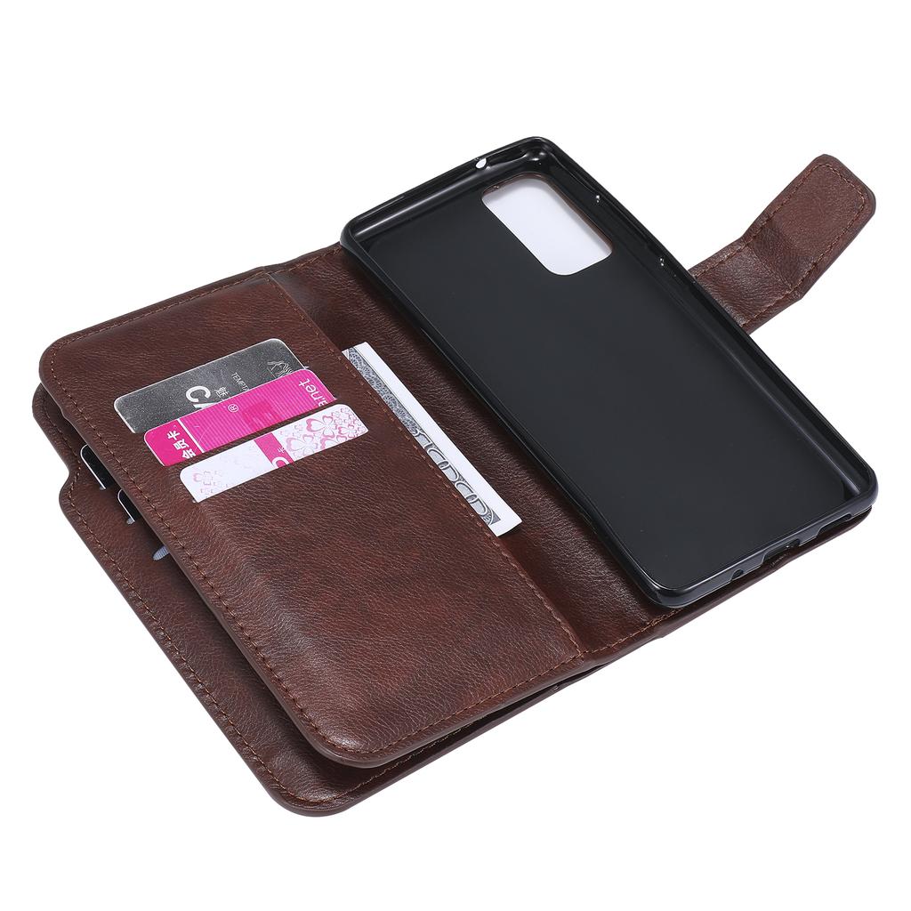 Retro 9 Card Holder Wallet Flip Leather Case for Samsung S23 S22 S21 S20 Ultra Plus S21 S20FE Note20Ultra A14 A54 A53 /iPhone 15 14 13 12Pro Max XSMAX