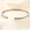 European-American 18K Gold & Zircon 4MM Titanium-Steel Bracelet - Versatile, Fashion-Forward, Simple Design for Couples and Women