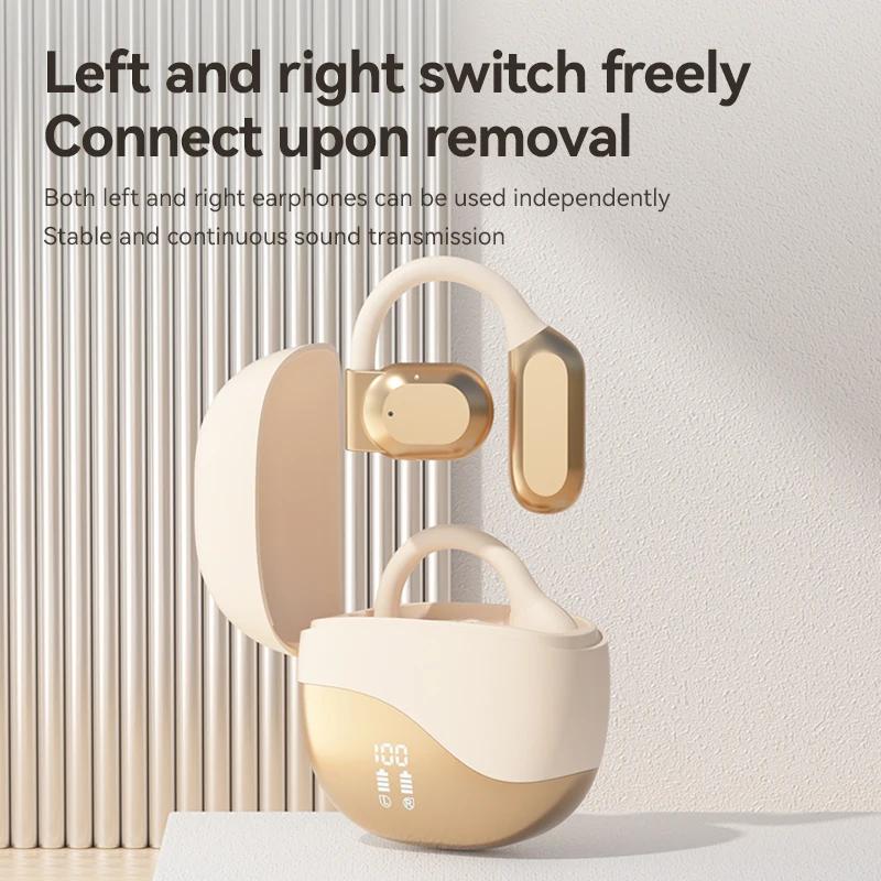 Casque sans fil TWS de haute qualité, écouteurs Bluetooth suspendus à l'oreille, conduction osseuse ouverte, longue portée, musique de sport, casque OWS