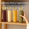 Pasta Storage Box Transparent Plastic Grain Seal Tank Spaghetti Storage Container Moisture-Proof Snack Jar Kitchen Food Tank New