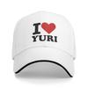 Ich liebe Yuri Baseballkappe Lässige Hip-Hop-Hüte Sommer Partner Damen Wandern Angeln Snapback-Kappe