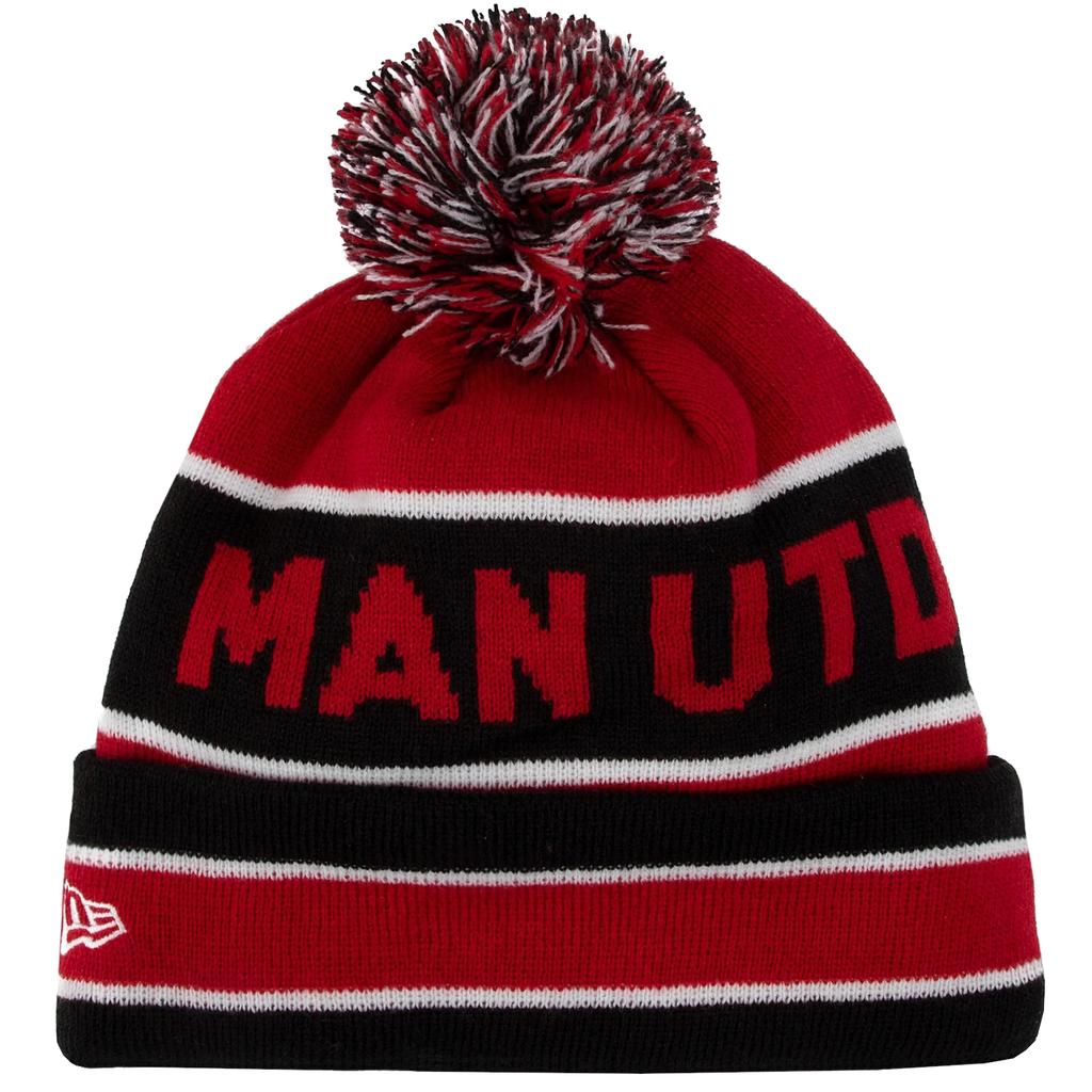 New Era Core Cuff Beanie Manchester United FC Hat, Mens Red Cap