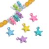 2pcs/Bag Colorful Spray Paint Stars Charms Pendant Beads for Jewelry Making DIY Bracelet Necklace Accessories