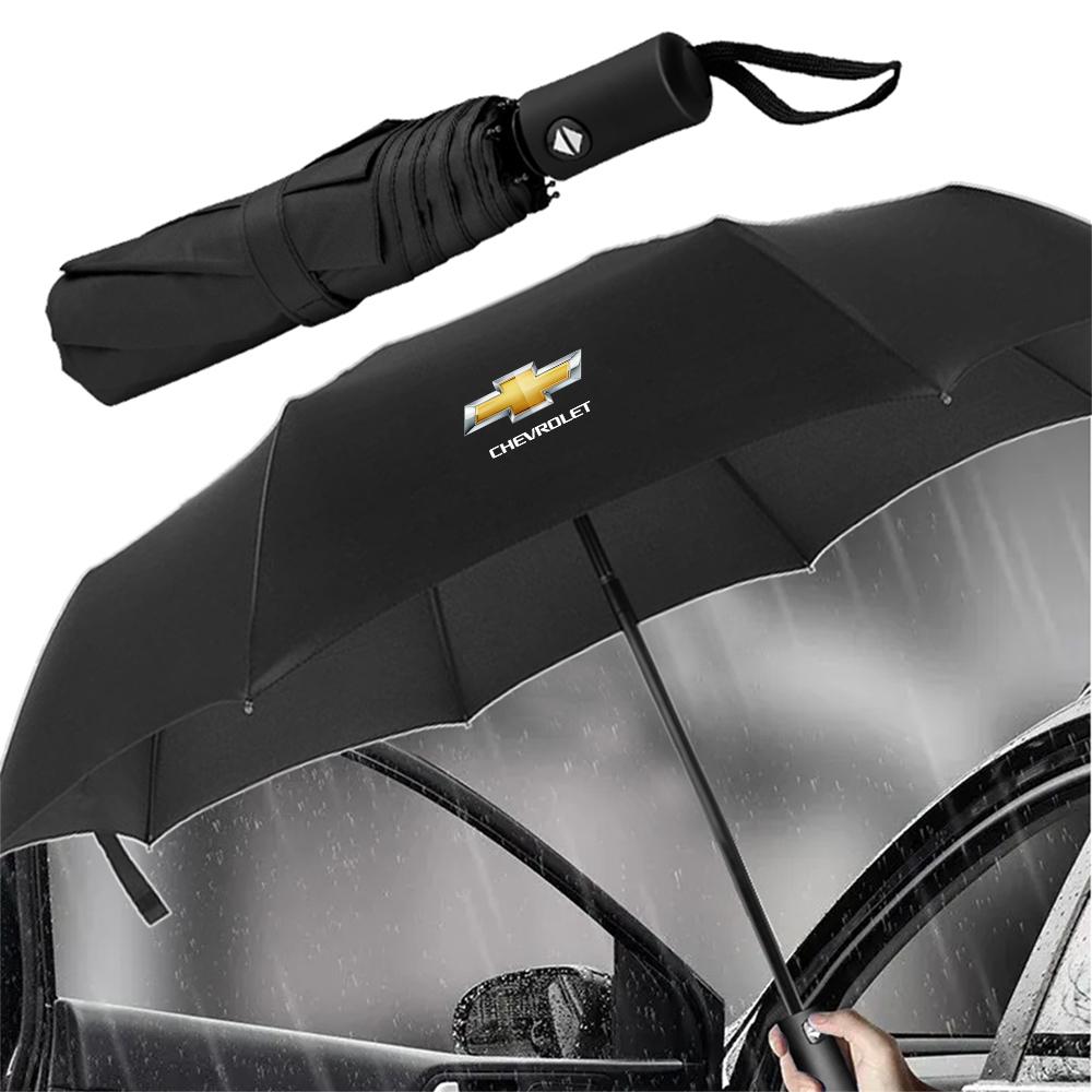 AABJV1 Car Automatic Folding Windproof Sunshade Umbrella For Chevrolet Cruze Spark Sail 3 Aveo T250 Cobalt Malibu Captiva Camaro Impala