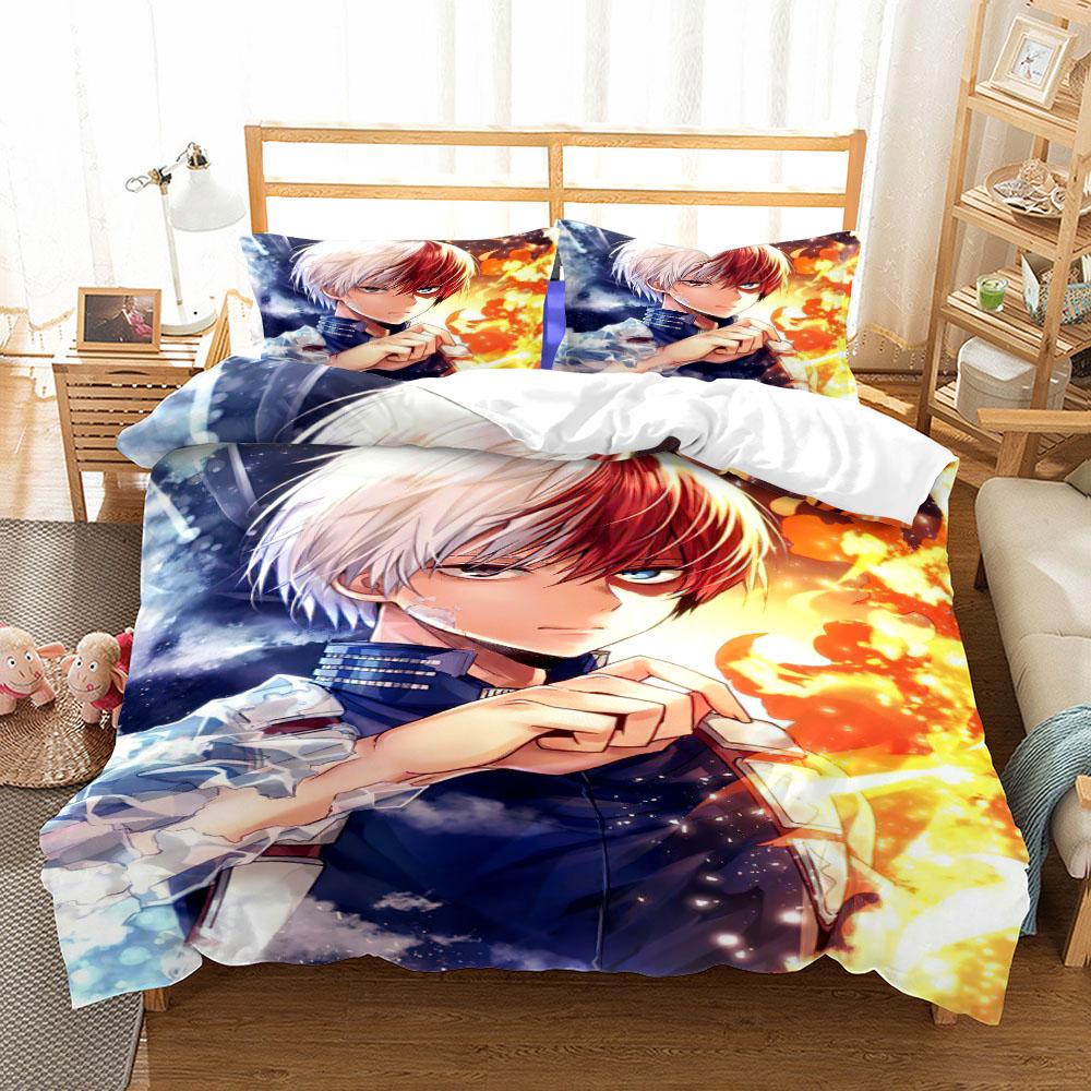 Deku Hero Academia Duvet Cover Set EU Single Double King US Twin Full Queen Size  Bed Linen Set