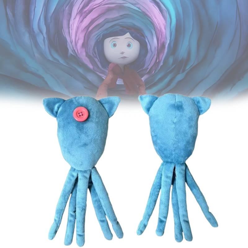 Entzückende Coraline Tintenfisch Plüschpuppe mit weichem Kristall-Samtmaterial für Kinder