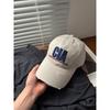 Retro bestickte Baseballkappe Damen Trendmarke breite Krempe zeigt Gesicht kleine Schirmmütze Outdoor Freizeit Herren