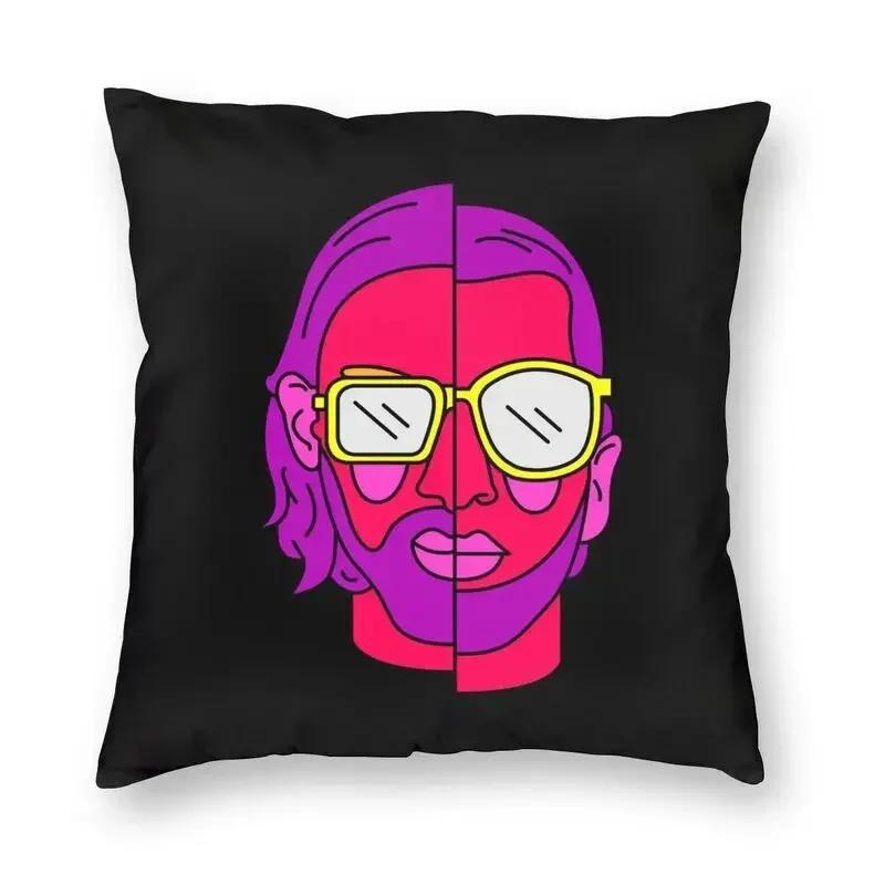 Throw Pillow Case Decoration Square French Rapper Mushic Cushion Cover  Pillowcover for Sofa Soft
