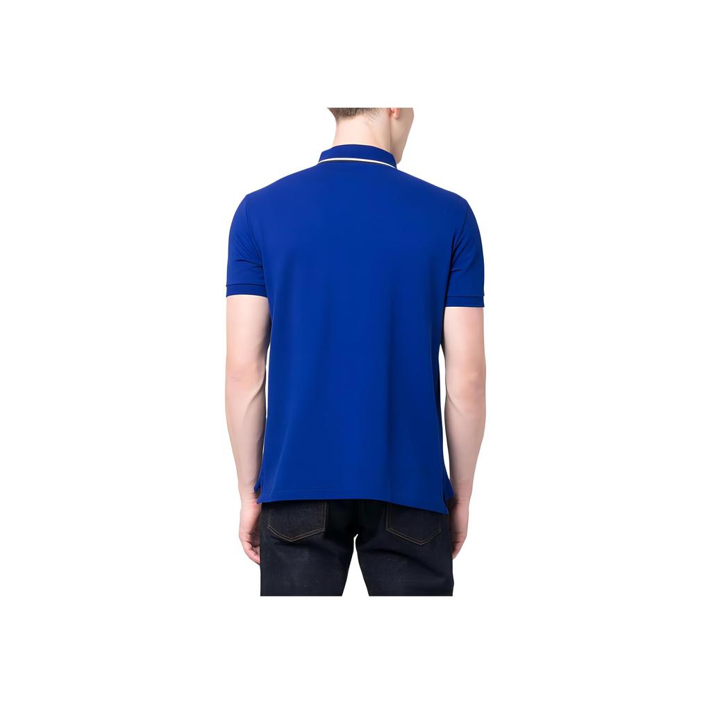 Polo Ralph Lauren SS23 Animal Pattern Straight Fit Short Sleeve Polo Shirt Men tops Blue 710900614-003