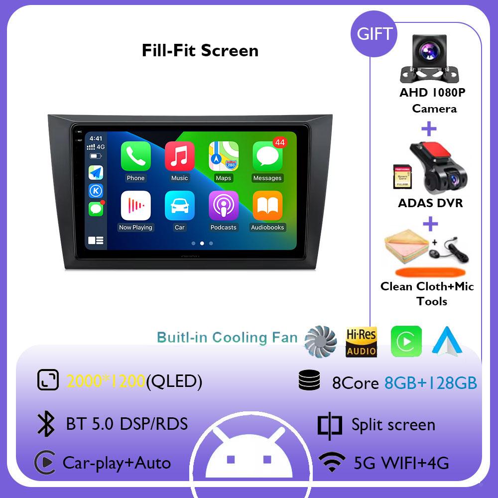 Android 14 For Volkswagen VW Golf 6 2008 - 2016 Car Radio Carplay Auto Multimedia Stereo Video Player GPS Navigation QLED 4G DSP