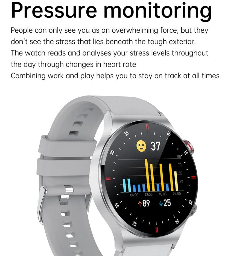 GPS EKG+PPG Bluetooth Volání Chytré hodinky Muži 2025 Sportovní náramek NFC Vodotěsné Vlastní ciferník Muži Chytré hodinky Pro IOS Android