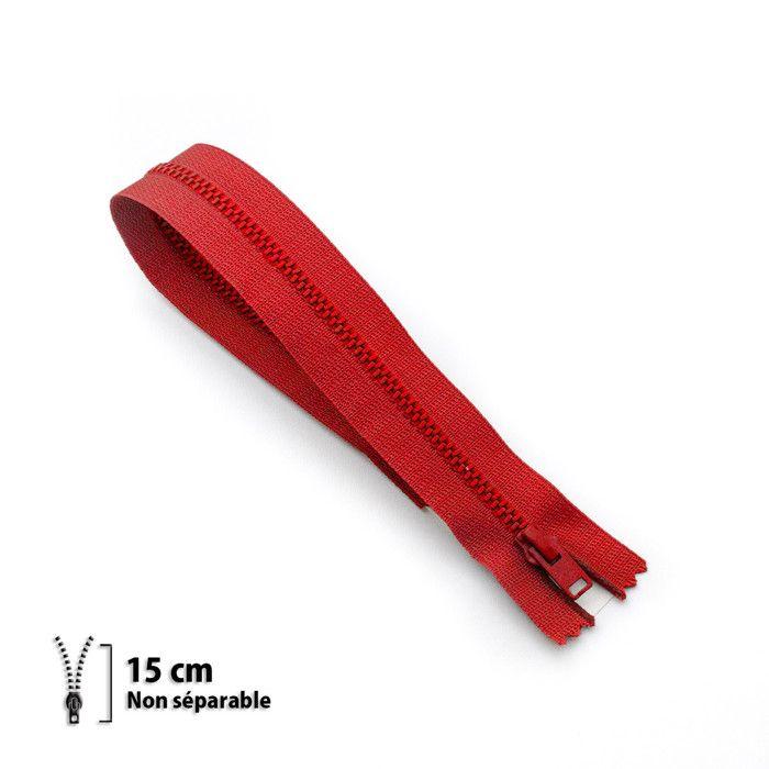 Fermeture éclair jupe Z12 - Non séparable métallique 4mm - 15 cm