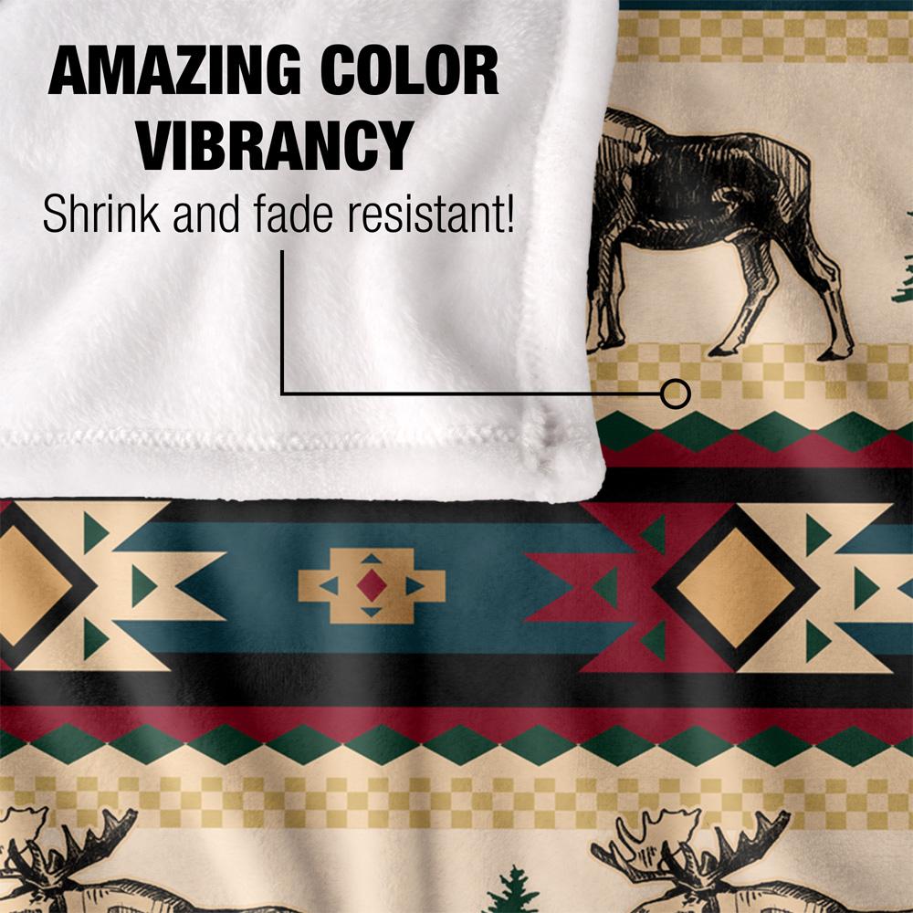 JQ Licensing Silky Moose Supersoft Blanket