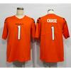 Mens NFL Jacksonville Jaguars Football Jersey Custom Number 9 Burrow 1 Chase 14 18 28 Premium Cotton Sportswear
