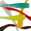 50 Teile/satz 4CM/0,4G Weicher Wurm Köder Realistische Bionic Spiral Maggot Künstliche Bunte Wurm Köder Süßwasser Salzwasser Angeln zubehör