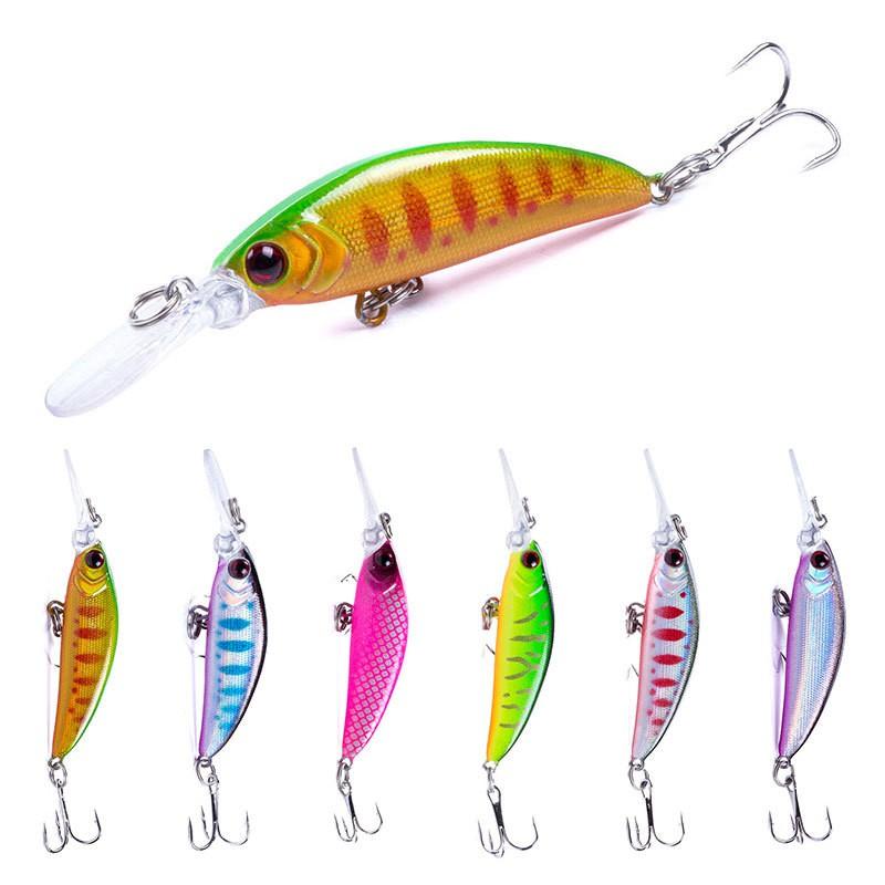 7cm Floating Jerkbaits Pike Perch Bass Fishing Lure Hard Bait Artificial Minnow With 8 Hook 6g Weight