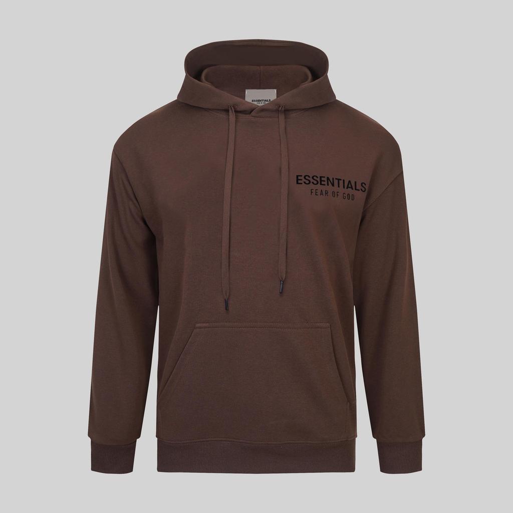 FOG Essentials Unisex Long Sleeve Printed Hoodie - 350g Cotton Fabric