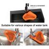 Thickened Triangle Sink Holder, Swan Shape Sink Strainer Basket, Kitchen Drain Rack Storage Shelf for Fruits, Vegetables, Waste, Leftovers (Blue)