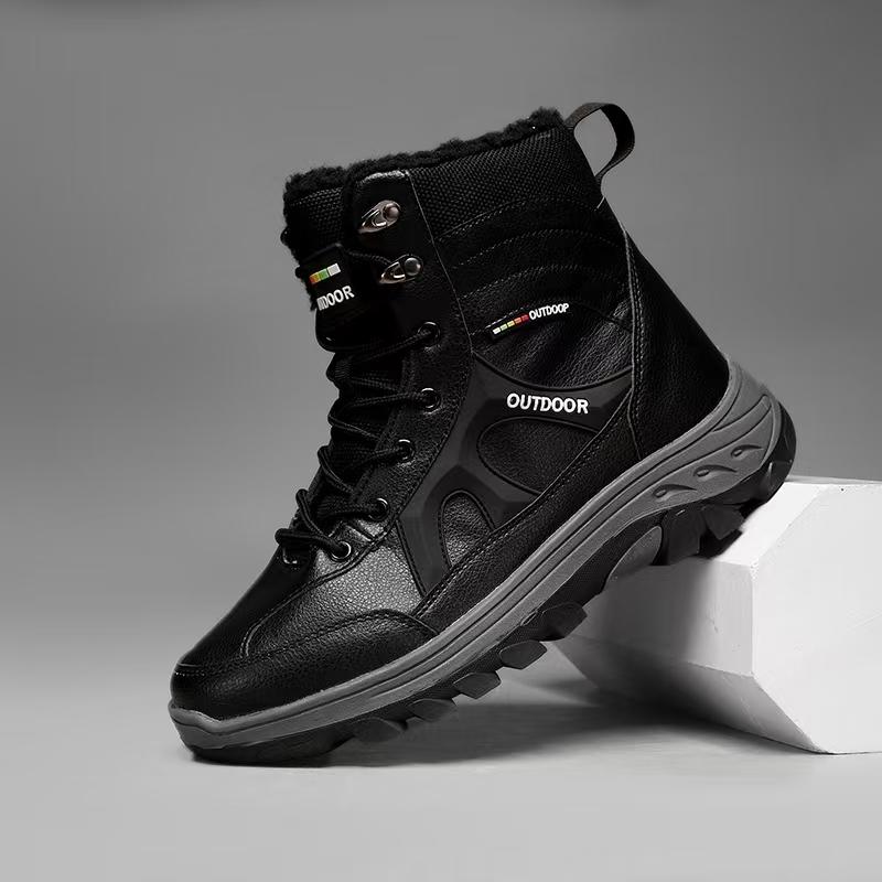 TUINANLE Женские зимние толстые нескользящие ботинки для снега — фото 5