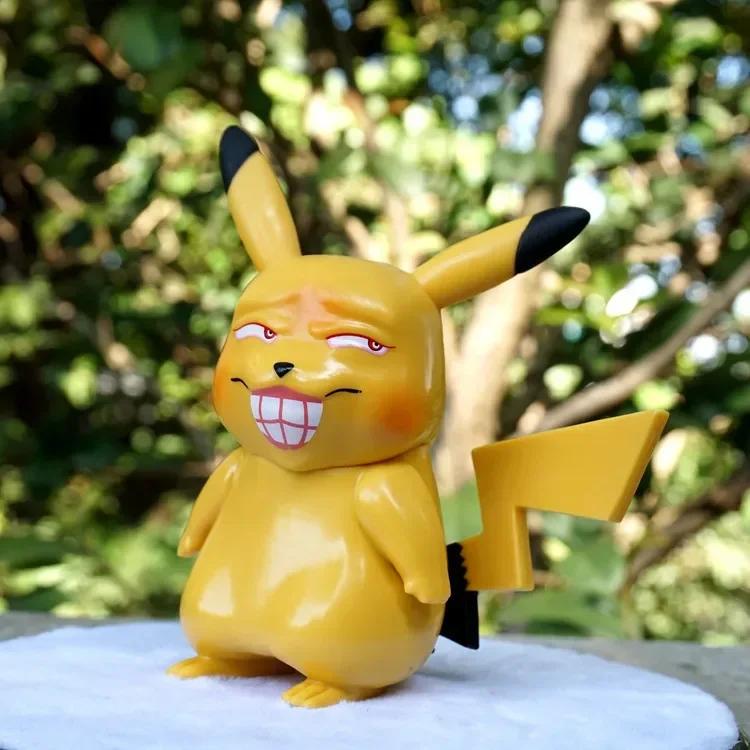 Pokemon Action Figure Gk Spoof Series Obscene Pikachu Charmander Bulbasaur Squirtle Gengar Doll Ornaments Model Kid Gift