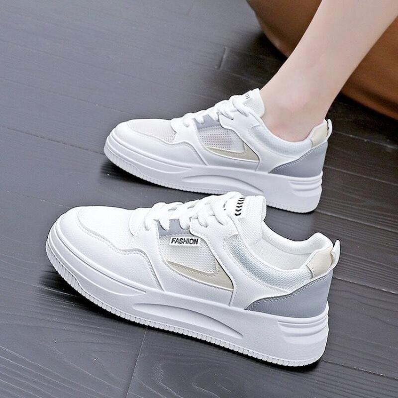 Spring/Autumn New Platform Sneakers for Women - Fashion Patchwork Casual Shoes | Breathable & Slip-Resistant Sports Style