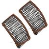 2Pcs Banana Hair Clips Metal Woven Thread Easy   Simple Stylish Vintage Clincher Comb for   Travel Family