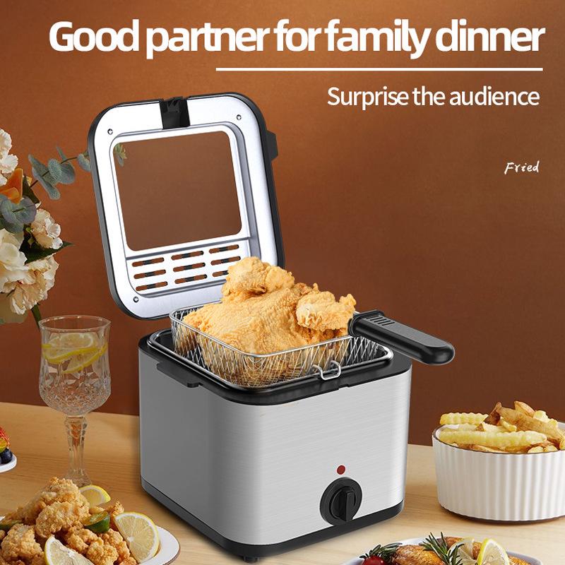 Integrated Self-Heating Household Deep Fryer for French Fries & Fried Dough Sticks