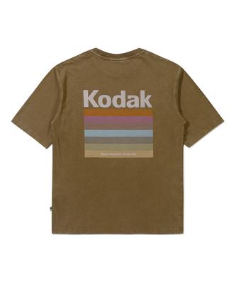 KODAK Rainbow Snow Washed Short Sleeve T-Shirt Brown