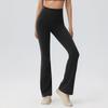Girls Flare Leggings Kids Bell Bottom Cross High Waisted Dance Yoga Flared Pants